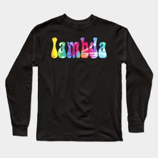 Tie Dye Lambda Long Sleeve T-Shirt